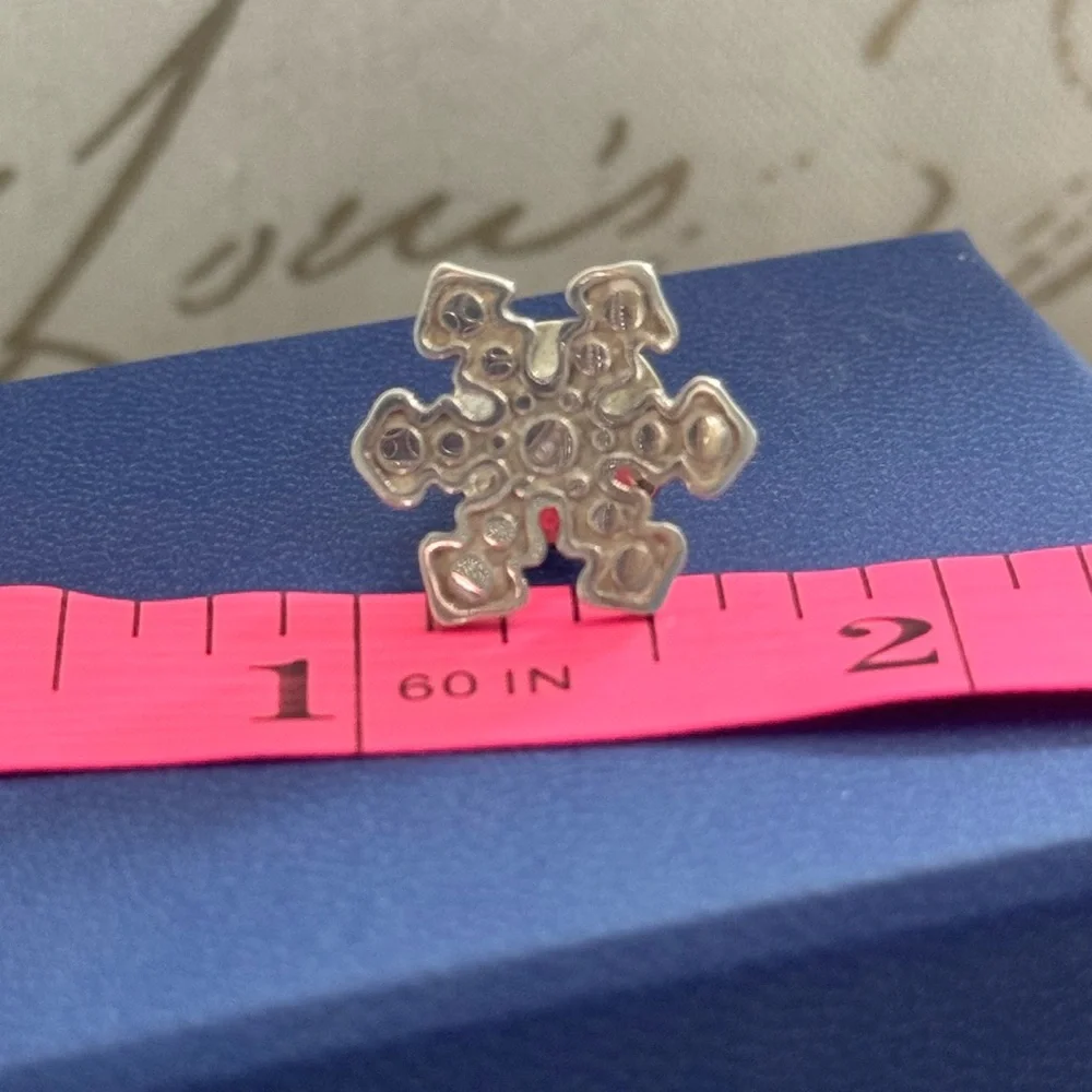 John Hardy .925 Sterling Silver 2004 Snowflake Pin / Tie Tac